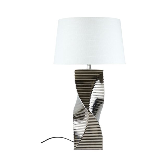 Alder Table Lamp Silver - Wilko - image 1