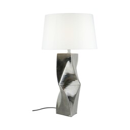 Alder Table Lamp Silver - Wilko - thumbnail 6