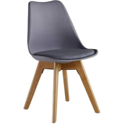 Kosy Koala 4 Seater Plastic Dining Table Set Oak Effect and Grey - Multi - Portland - Wilko - thumbnail 3