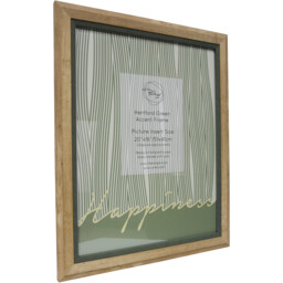 Hertford Green Accent Frame - Natural/20x16in - Size: 20 x 16 Inch - The Port. Co Gallery - Wilko - thumbnail 3