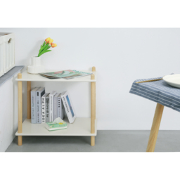 FurnitureHMD 2 Shelf Natural and White Bookcase - Wilko - thumbnail 4