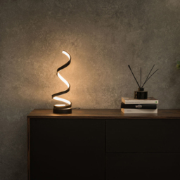 ValueLights Infinity Black Single Twist Integrated LED Table Lamp - Size: 41.5 x 12 x 12cm - Wilko - thumbnail 7