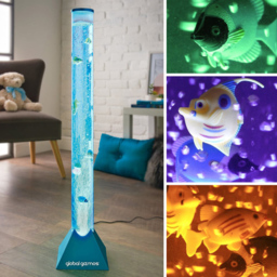 Global Gizmos Blue Fish Water Bubble Lamp 90cm - Size: 91.5 x 20 x 20cm - Wilko - thumbnail 7