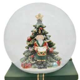 Nutcracker Snow Globe Emerald Green - Sleigh Bells Ring - Wilko - thumbnail 5