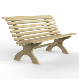 Forest Garden Kuba 3 Seater Bench 1.5m - Green - Wilko - thumbnail 3