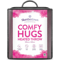 Slumberdown Plum Comfy Hugs Heated Throw 120 x 160cm - Purple - Wilko - thumbnail 3