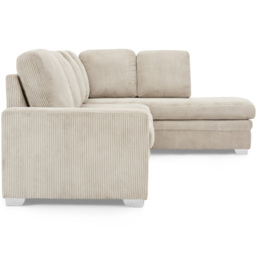 Home Detail Alcott 6 Seater Mocha Jumbo Cord Fabric Right Hand Corner Sofa - Brown - Wilko - thumbnail 7