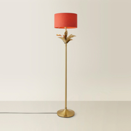 ValueLights Christina Rust Red and Gold Palm Leaf Single Stem Floor Lamp and Bulb - Size: 157.5 x 35 x 35cm - Wilko - thumbnail 6