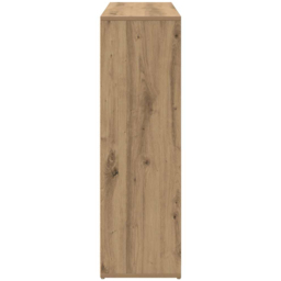 vidaXL 9 Shelf Artisanal Oak Bookcase - Size: 97.5 x 29 x 98cm - Brown - Wilko - thumbnail 6