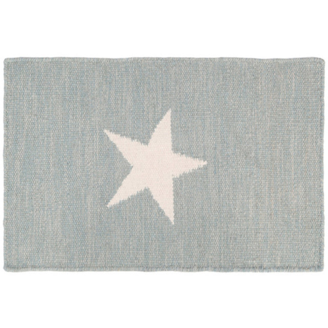 Premier Housewares Grey and White Star Rug - Size: 120 x 180cm - Wilko - image 1