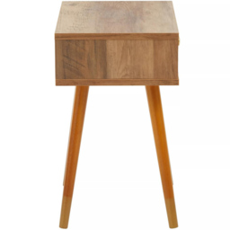 Interiors by Premier Frida Single Drawer Small Side Table - Size: 45 x 29 x 50cm - Brown - Wilko - thumbnail 5