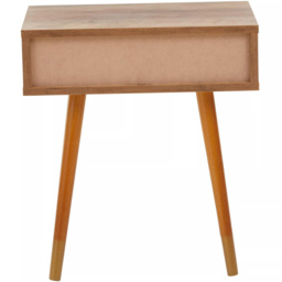 Interiors by Premier Frida Single Drawer Small Side Table - Size: 45 x 29 x 50cm - Brown - Wilko - thumbnail 6