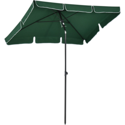 Outsunny Green Tilting Parasol 2 x 1.25m - Size: 2m - Wilko