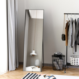 Portland Black Frame Full Length Mirror 50 x 161cm - Size: 161 x 50cm - Wilko - thumbnail 3