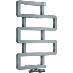 Terma Bookie Storm Sky Grey Heated Towel Rail 655 x 500mm - Size: #VALUE! - Wilko