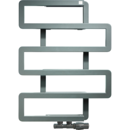 Terma Bookie Storm Sky Grey Heated Towel Rail 655 x 500mm - Size: #VALUE! - Wilko - thumbnail 5