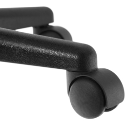 tectake Werner Black Swivel Desk Stool - Size: 63 x 48 x 48cm - Wilko - thumbnail 4