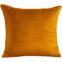 Velosso Luna Velvet Plain Orange Filled Cushion 43 x 43cm 2 Pack - Wilko - thumbnail 1