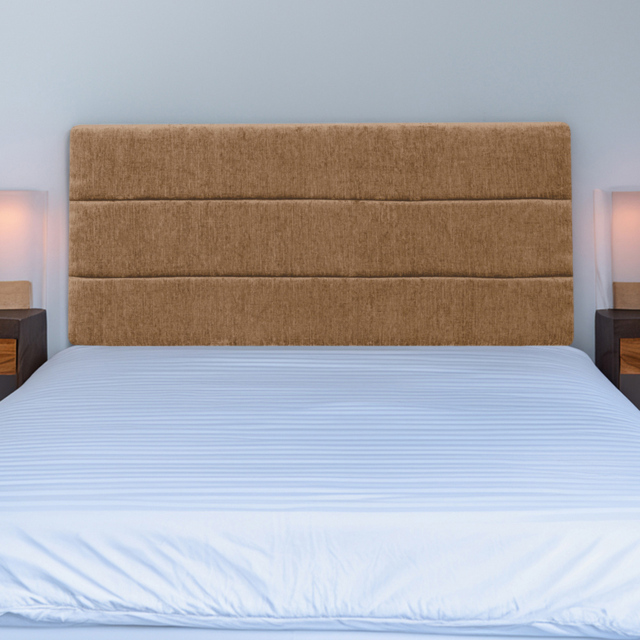 Bedmaster Milan Single Mink Chenille Lined Headboard - Cream - Wilko - image 1