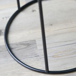 Pacific Lifestyle Hugo Black Wood Veneer and Black Metal Storage Table - Wilko - thumbnail 6