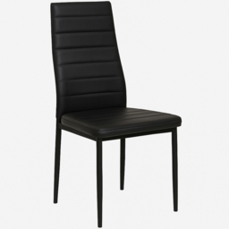 Kosy Koala 6 Seater Glass and Metal Dining Set Black - Grey - Wilko - thumbnail 3
