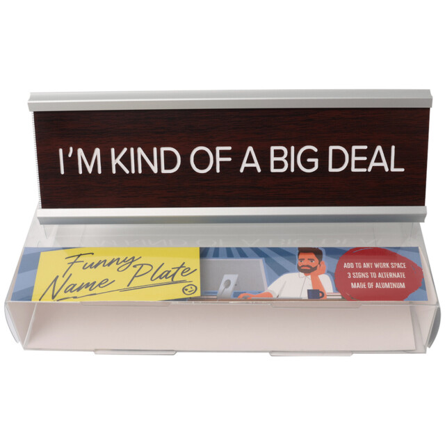 Funny Name Plate - Brown - Wilko - image 1