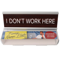 Funny Name Plate - Brown - Wilko - thumbnail 5