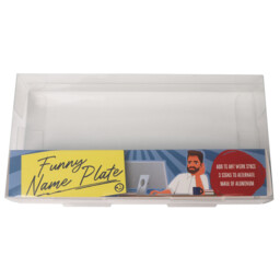 Funny Name Plate - Brown - Wilko - thumbnail 3