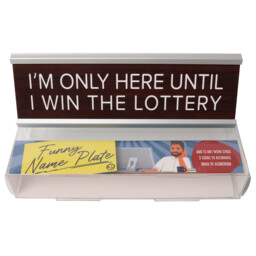 Funny Name Plate - Brown - Wilko - thumbnail 4