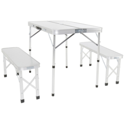 Charles Bentley Odyssey Aluminium 4 Seater Camping Dining Set - Multi - Wilko