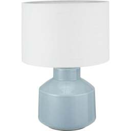 Pacific Lifestyle Nora Duck Egg Blue Crackle Effect Table Lamp - Wilko