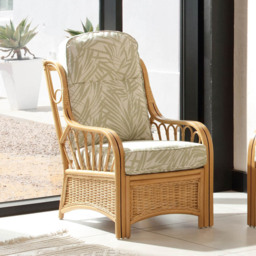 Desser Furniture Vale Light Oak Tropical Armchair - Size: Single - Brown - Wilko - thumbnail 7