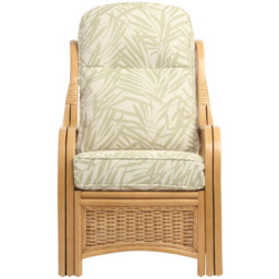 Desser Furniture Vale Light Oak Tropical Armchair - Size: Single - Brown - Wilko - thumbnail 4