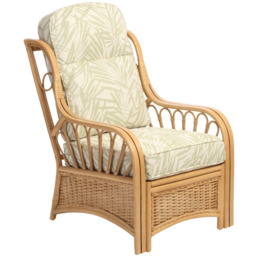 Desser Furniture Vale Light Oak Tropical Armchair - Size: Single - Brown - Wilko - thumbnail 3