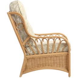 Desser Furniture Vale Light Oak Tropical Armchair - Size: Single - Brown - Wilko - thumbnail 5