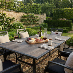 Malay Outdoor Essentials Rio Rectangular Laminate Table - Brown - Wilko - thumbnail 7