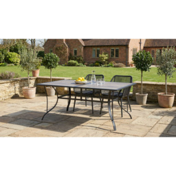 Malay Outdoor Essentials Rio Rectangular Laminate Table - Brown - Wilko - thumbnail 4