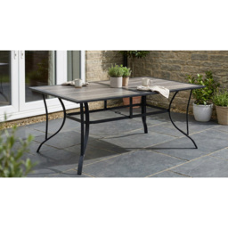 Malay Outdoor Essentials Rio Rectangular Laminate Table - Brown - Wilko - thumbnail 6