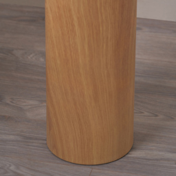 Pacific Lifestyle Bonham White Fabric Shade Natural Wood Veneer and Silver Metal Floor Lamp - Size: 161 x 23 x 23cm - Wilko - thumbnail 5