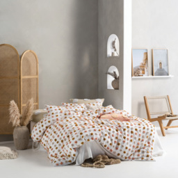 Linen House Haze Double Multicolour Tufted Duvet Cover Set - Wilko - thumbnail 6