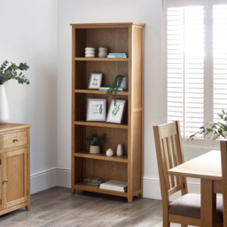 Julian Bowen Mallory 5 Shelf Tall Bookcase - Brown - Wilko - thumbnail 6