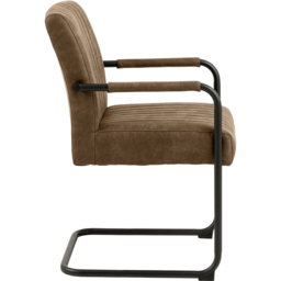 Florence Adele Set of 2 Light Brown Fabric Dining Chairs - Furniture To Go - Wilko - thumbnail 4