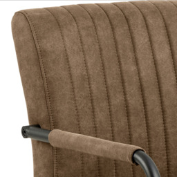 Florence Adele Set of 2 Light Brown Fabric Dining Chairs - Furniture To Go - Wilko - thumbnail 7