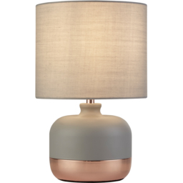 Lighting Collection Grey and Copper Table Lamp - Size: 27.5 x 18 x 18cm - Wilko - thumbnail 4