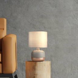 Lighting Collection Grey and Copper Table Lamp - Size: 27.5 x 18 x 18cm - Wilko - thumbnail 3
