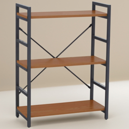 Premier Housewares Laxton 3 Shelf Red Pomelo Bookshelf - Interiors by Premier - Wilko