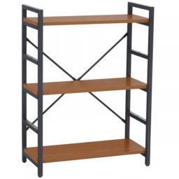 Premier Housewares Laxton 3 Shelf Red Pomelo Bookshelf - Interiors by Premier - Wilko - thumbnail 3