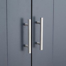 GFW Kendal 2 Door Single Drawer Slate Blue Wardrobe - Size: 2 Door, Single Drawer - Wilko - thumbnail 7