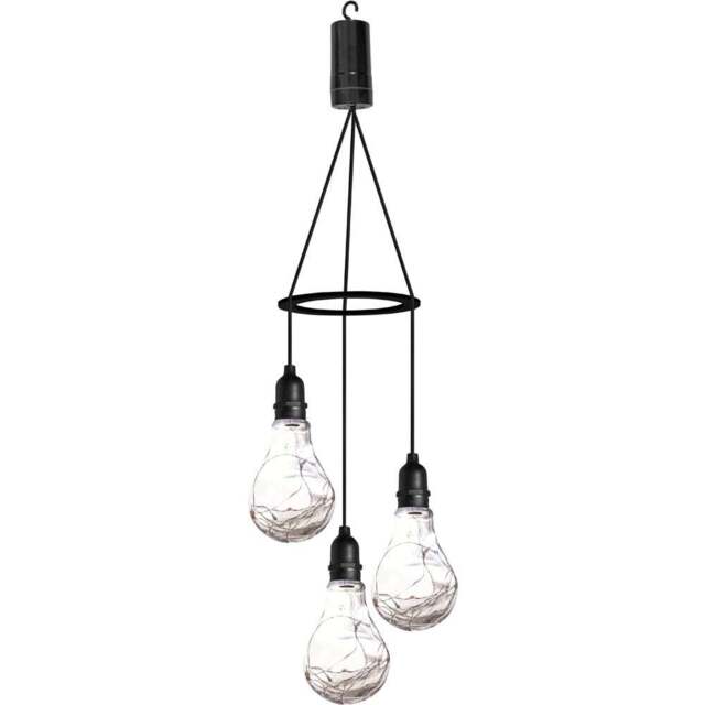 Luxform LED Apollo 3 Drop Bulbs Pendant Light - Size: 16 x 8 x 8cm - Clear - Wilko - image 1