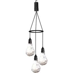 Luxform LED Apollo 3 Drop Bulbs Pendant Light - Size: 16 x 8 x 8cm - Clear - Wilko